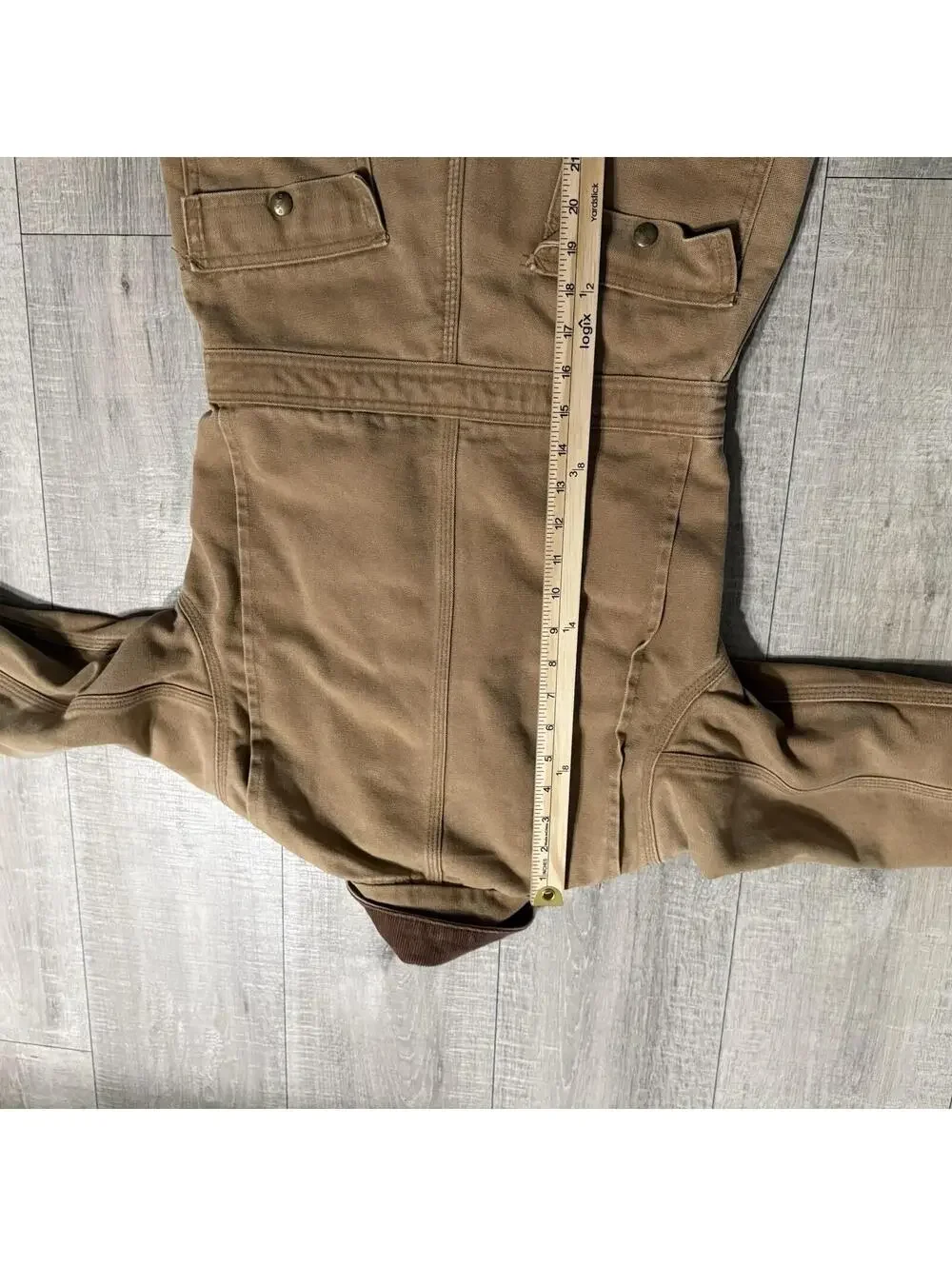 Vintage Carhartt Youth Brown Full Body Suit Distressed Union Red Quilted Medium